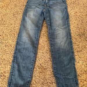 American Eagle Outfitters Blue Straight-Leg Jeans Medium Wash